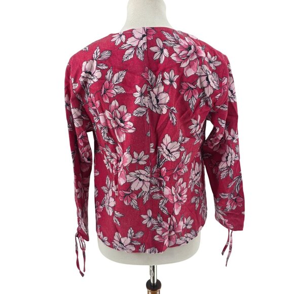 C. Wonder Christian Siriano Floral Button-Front Blouse, Size S - Picture 2 of 13